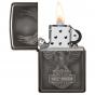 Zippo Harley Davidson Black Ice Eagle Logo Lighter